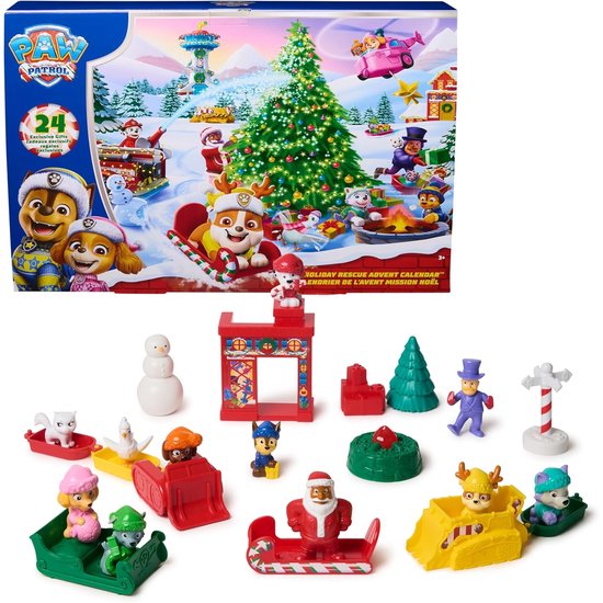 PAW Patrol adventskalender met 24 verrassingsfiguurtjes — adventskalender van PAW Patrol